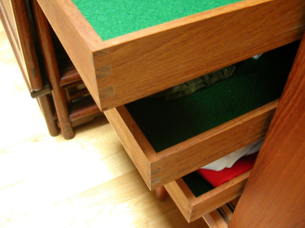 Danish Vintage Mid Century Teak Sideboard Credenza