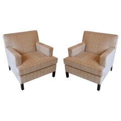 Vintage Pair of Harlequin Club Chairs