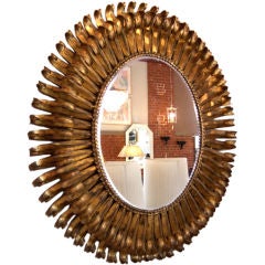 Gilded Eyelash Mirror