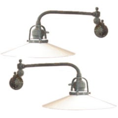 Pair of French articulated wall sconces