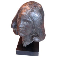 Bronze head by Freed