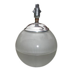 Holophane glass ball hanging light