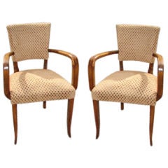 Pair of vintage bridge chairs