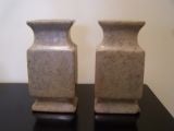 Antique Pair of Chinese soapstone vases