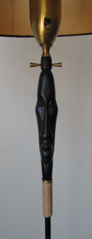 African Motif Floor Lamp