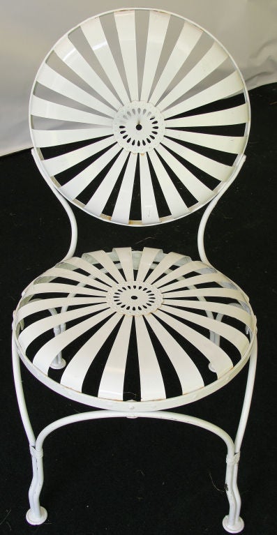 American Set of deco garden chairs