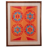 Vintage Purim:the Four Facets of Esther Serigraph by Robert Indiana