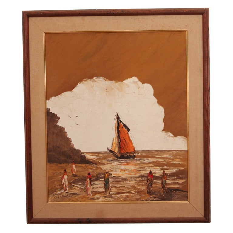 Seascape with Figures Painting by Costello Homer