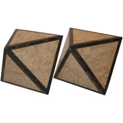 Pair of End Tables by Maitland Smith