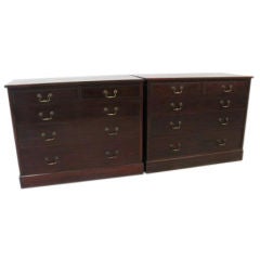 Pair Georgian Style Chest of Drawers
