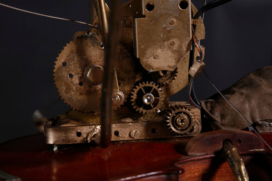 Incredible violin mechanical mobile sculpture 1