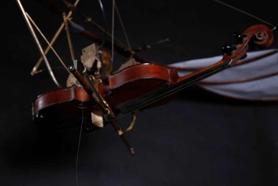 Incredible violin mechanical mobile sculpture 3