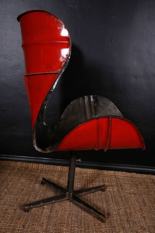 Oil barrel chair