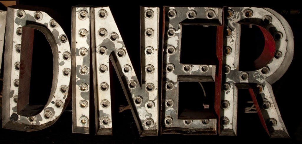 Vintage Electrical Sign Letters 3