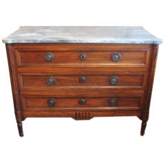 Fine Louis XVI Period Walnut Commode