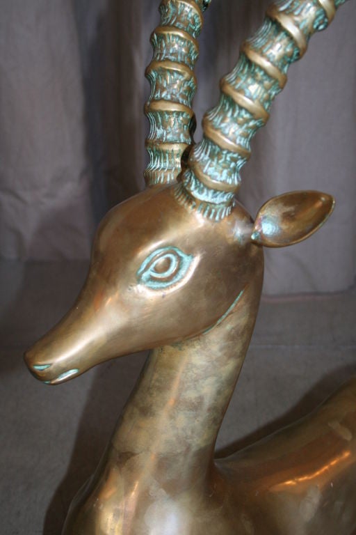 40's Brass Antelope Sculpture 1