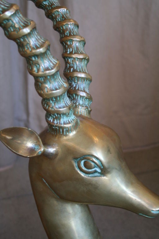 40's Brass Antelope Sculpture 2