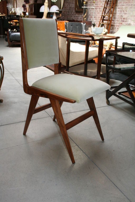 Set of Four 50's Caviuna Dining Chairs