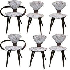 Set of Six Cherner for Plycraft Chairs