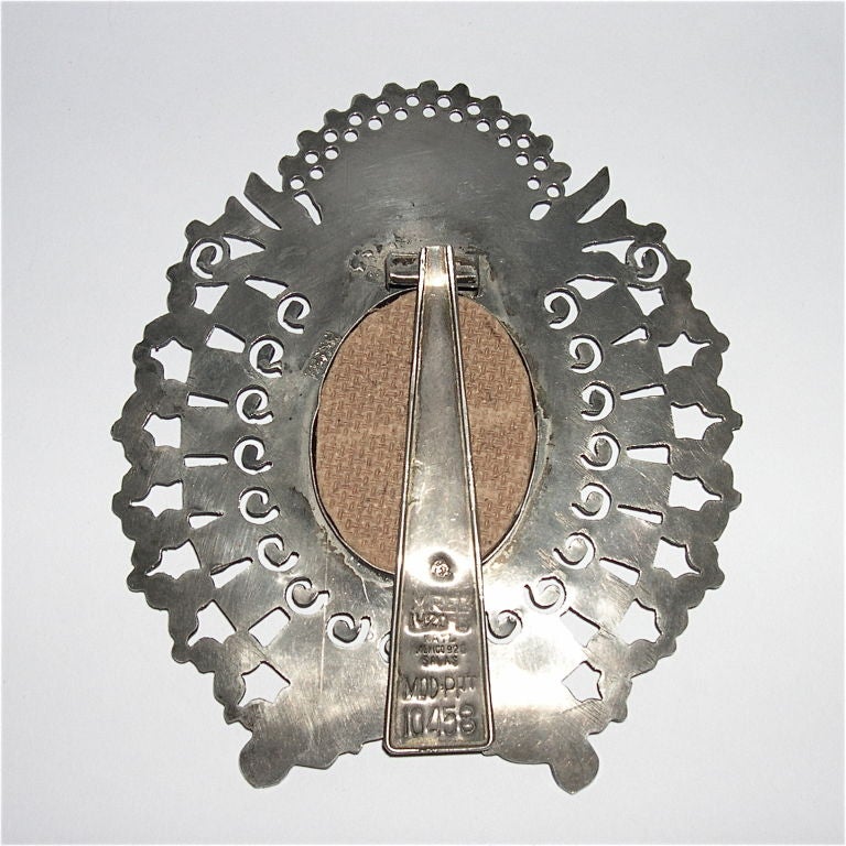 Beautiful Handmade Sterling Repose Frame Set w/ Stones by Mat'l