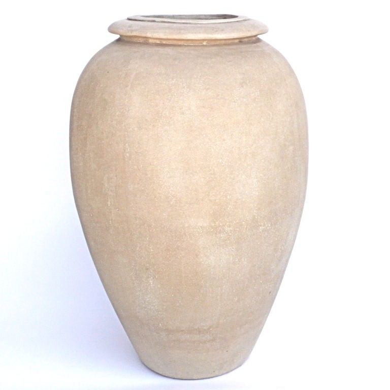 Rare Huge & Fantastic Unglazed Bauer Oil Jar 1