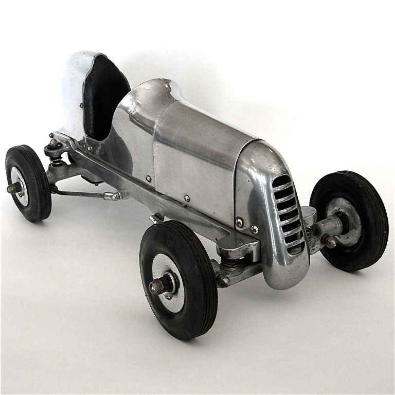 1930's Original Streamline Aluminum Tethered Racing Car 1