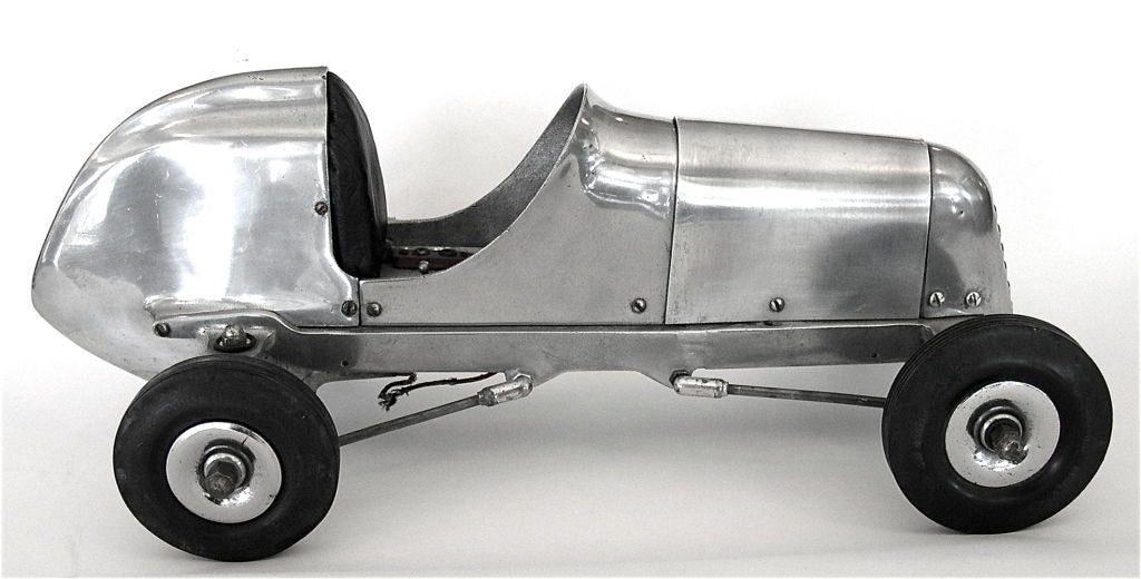 1930's Original Streamline Aluminum Tethered Racing Car 2