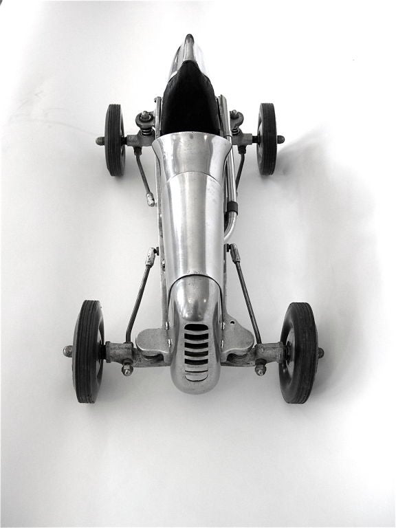 1930's Original Streamline Aluminum Tethered Racing Car 3