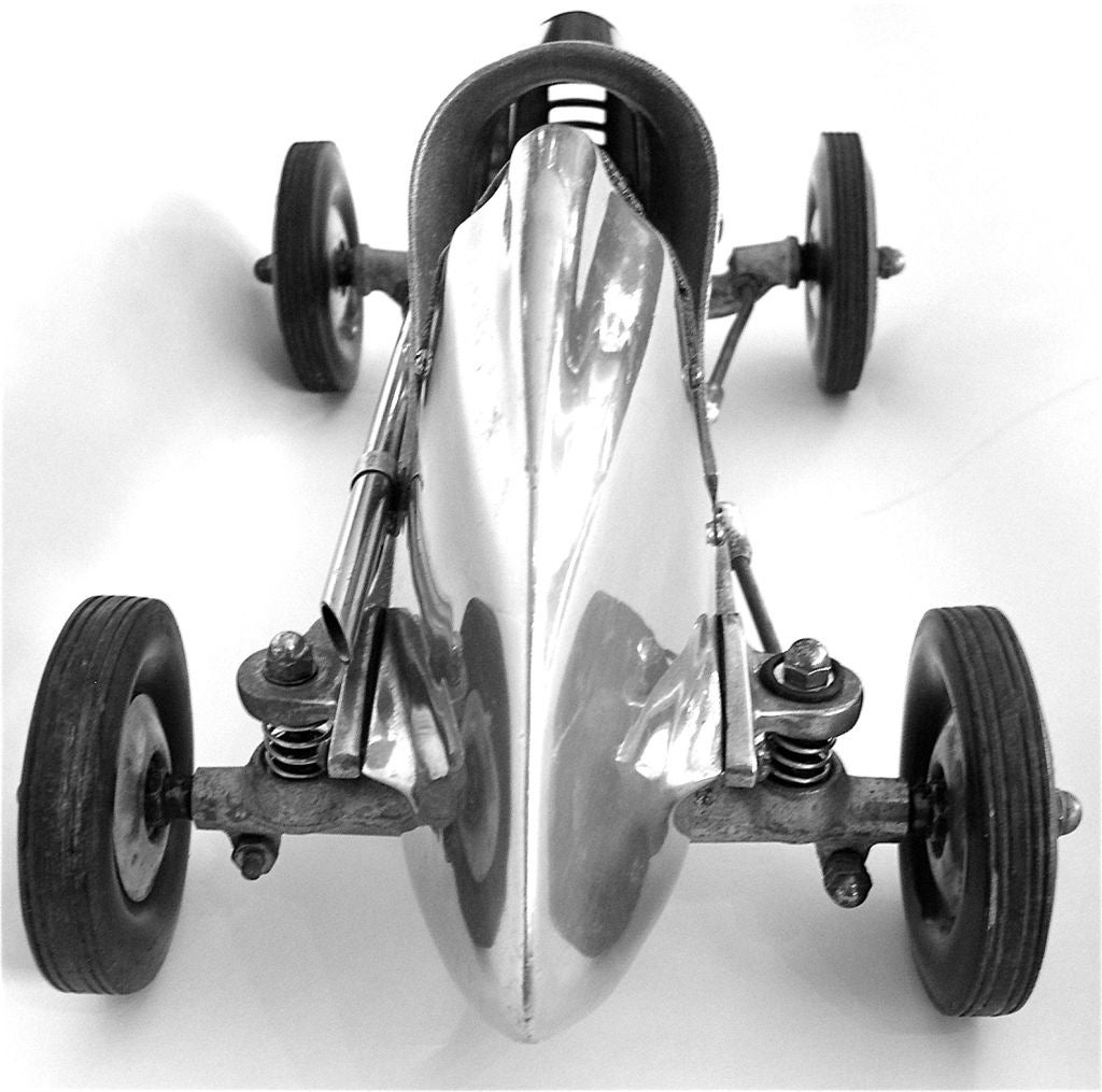 Aluminum Original 1930's Dooling Bros. Streamline Tethered Racing Car