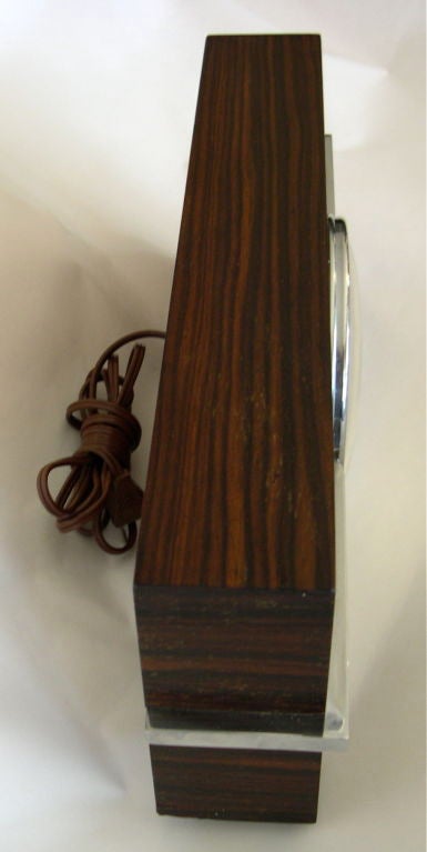 20th Century Rare Art Deco Rosewood Clock by Gilbert Rohde for Herman Miller For Sale