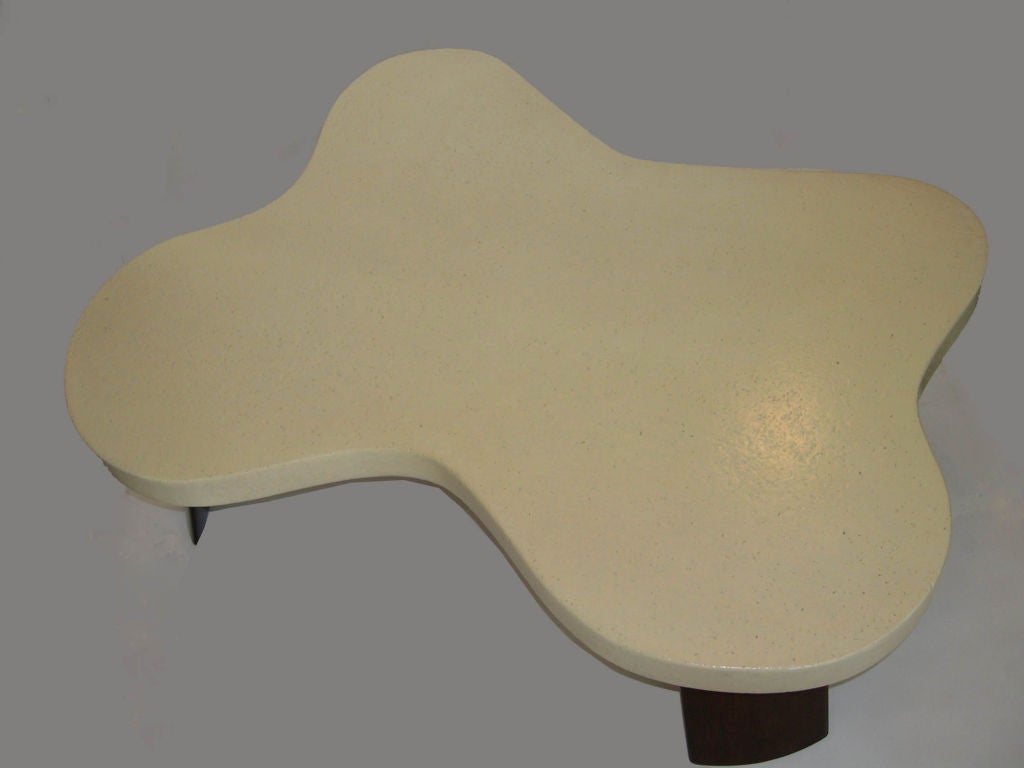 20th Century Rare Original Amoeba Cork Top Coffee Table by Paul Frankl
