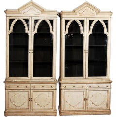 Pair of Painted French Biblioteques