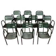 Set of Ten Outdoor Chairs
