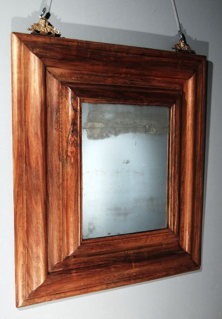 Continental Molded Walnut Mirror