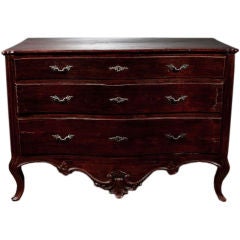 A Beautiful Portugese Three Drawer Commode