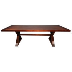 Mahogany Dining Table in the taste of Jean Michael Frank
