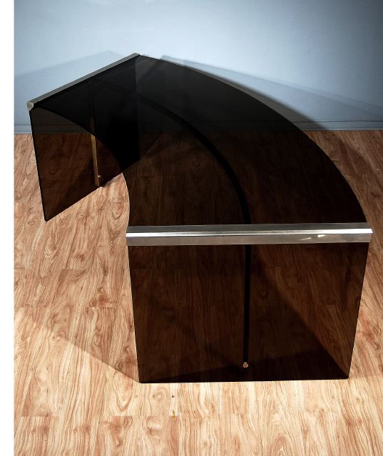 Modernist Glass Desk For Sale 1