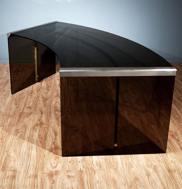 Modernist Glass Desk For Sale 3