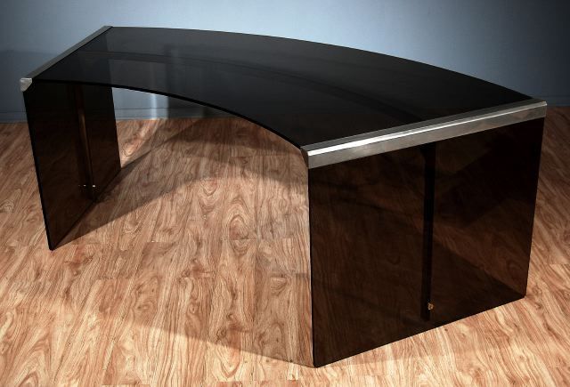 Modernist Glass Desk For Sale 4