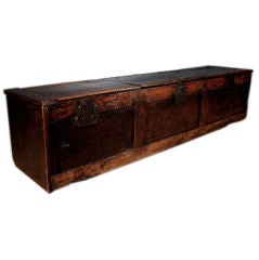Italian Walnut Farm Trunk/Bench