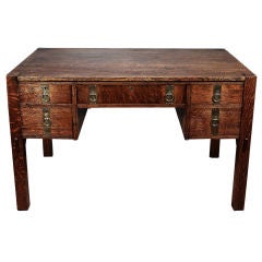 Arts and Crafts Oak Desk