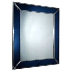 70's French Chromed Mirror