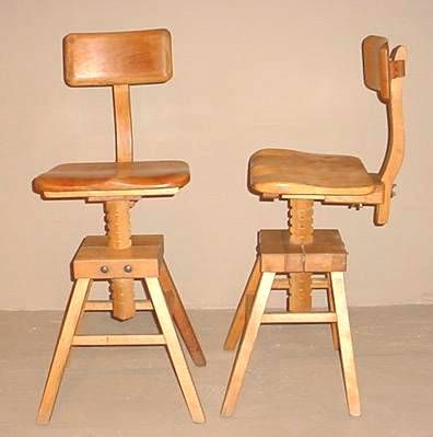 Rare Pair of "SIT - RITE" Stools