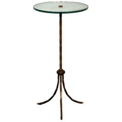 Small mirrored tea table by Maison Baguès