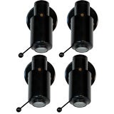Set of 4 spotlight sconces by Jacques Biny for Lita