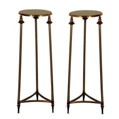 Pair of tall gueridon stands in the style of Maison Jansen