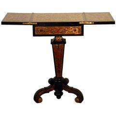 Boulle style pedestal table