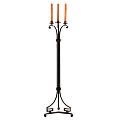 Exceptional French 40's candelabra in the style of Gilbert Poillerat 8