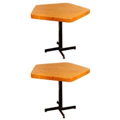 Original Pentagonal Tables by Charlotte Perriand for Les Arcs Ski Resort 5