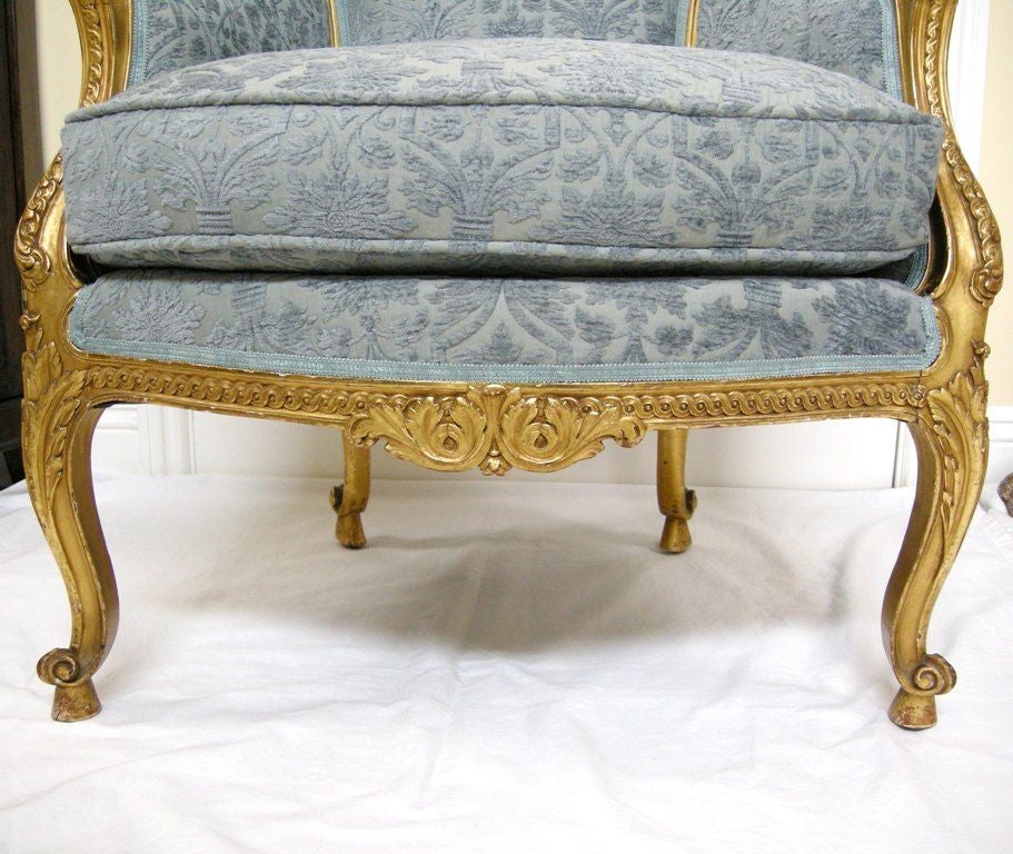 French Giltwood & Velvet Bergere (GMD#2449) 3